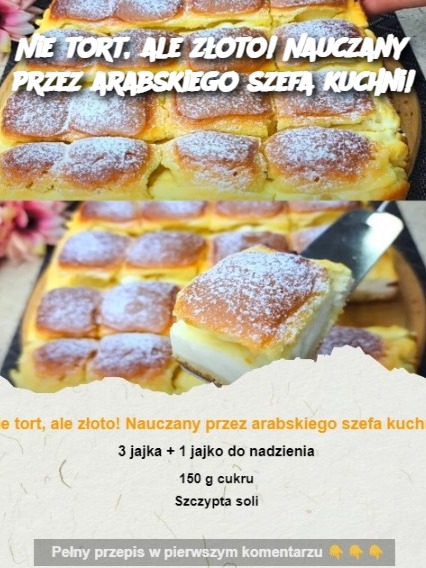 Nie tort, ale złoto! Nauczany przez arabskiego szefa kuchni!