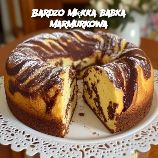 Bardzo miękka babka marmurkowa