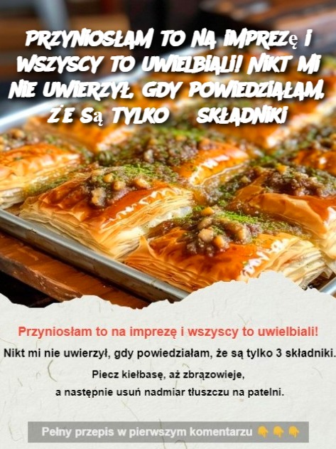 Przyniosłam to na imprezę i wszyscy to uwielbiali! Nikt mi nie uwierzył, gdy powiedziałam, że są tylko 3 składniki