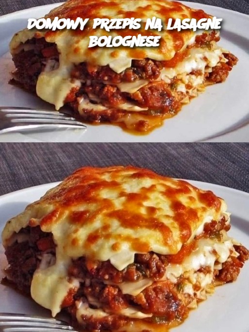 Domowy przepis na lasagne bolognese