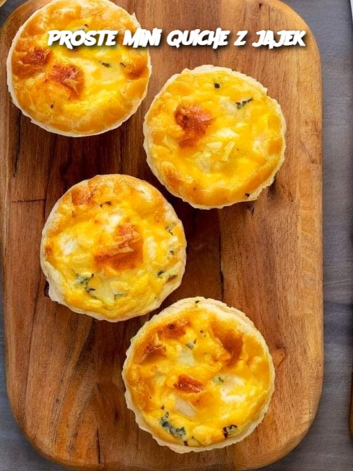 Proste mini quiche z jajek