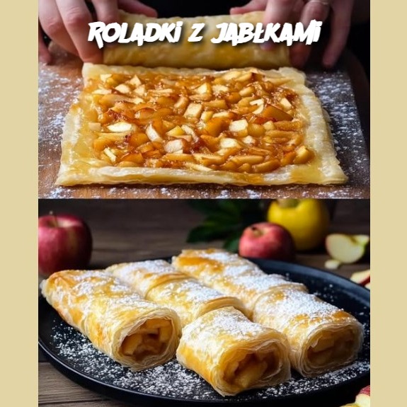 Roladki z jabłkami