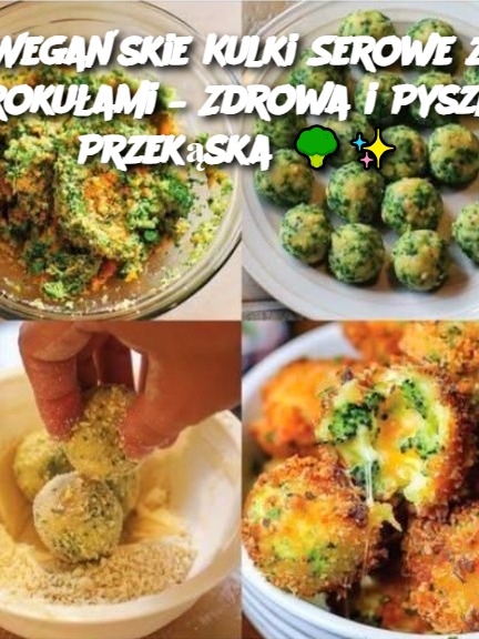 Wegańskie Kulki Serowe z Brokułami – Zdrowa i Pyszna Przekąska 🥦✨