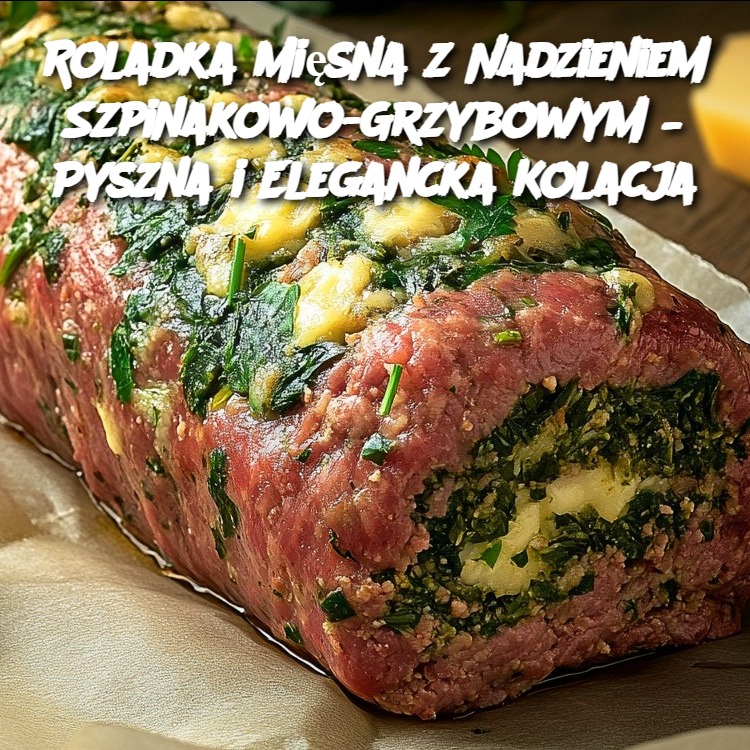 Roladka Mięsna z Nadzieniem Szpinakowo-Grzybowym – Pyszna i Elegancka Kolacja