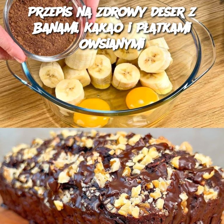 Przepis na Zdrowy Deser z Banami, Kakao i Płatkami Owsianymi