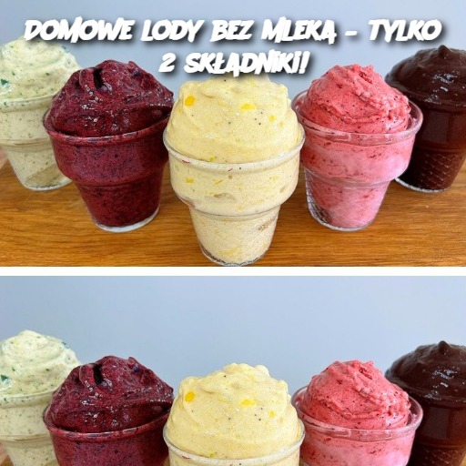 Domowe lody bez mleka – tylko 2 składniki!