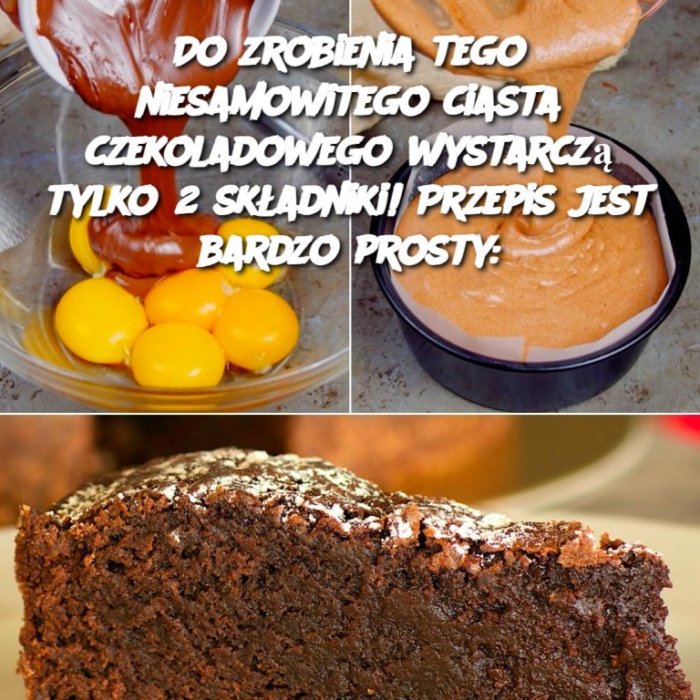 Do zrobienia tego niesamowitego ciasta czekoladowego wystarczą tylko 2 składniki! Przepis jest bardzo prosty: