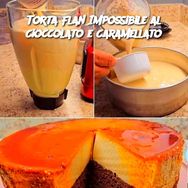 Torta Flan Impossibile al Cioccolato e Caramellato