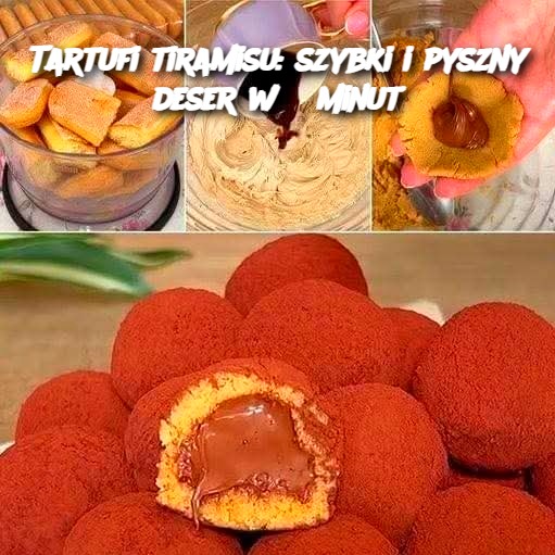 Tartufi tiramisu: szybki i pyszny deser w 5 minut