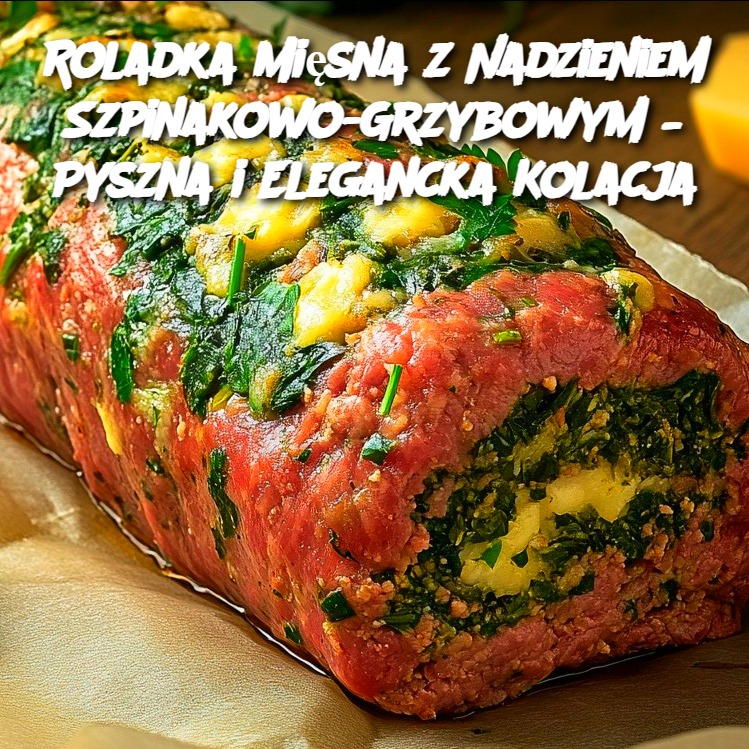 Roladka Mięsna z Nadzieniem Szpinakowo-Grzybowym – Pyszna i Elegancka Kolacja