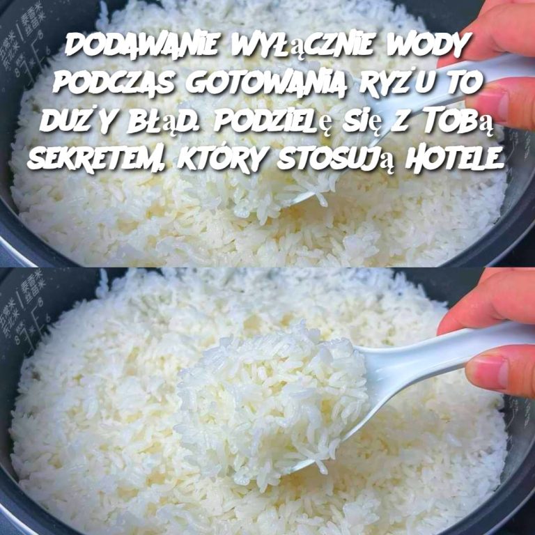 Dodawanie wyłącznie wody podczas gotowania ryżu to duży błąd. Podzielę się z Tobą sekretem, który stosują hotele.