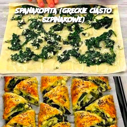 Spanakopita (greckie ciasto szpinakowe)