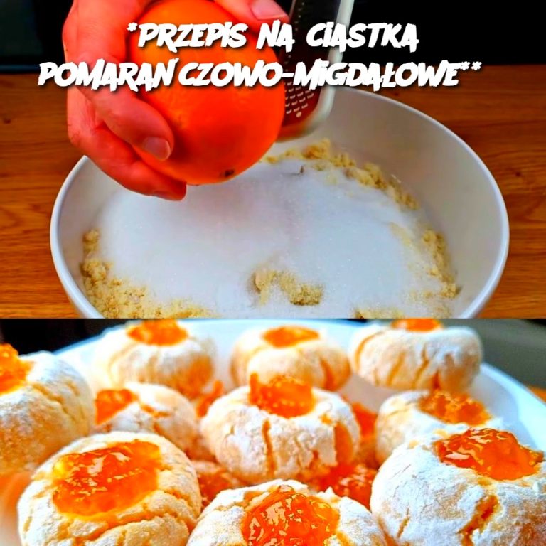 Przepis na ciastka pomarańczowo-migdałowe