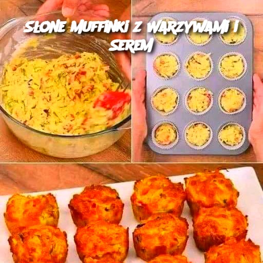 Słone Muffinki z Warzywami i Serem