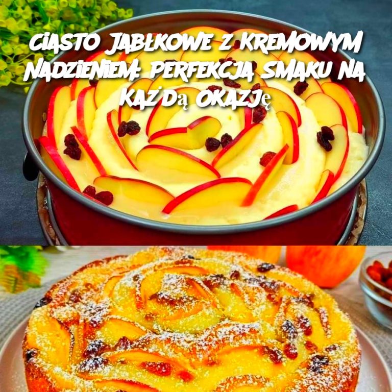 Ciasto Jabłkowe z Kremowym Nadzieniem: Perfekcja Smaku na Każdą Okazję