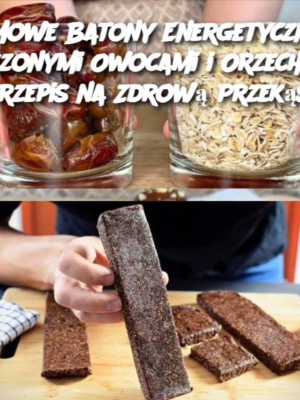 Domowe Batony Energetyczne z Suszonymi Owocami i Orzechami – Przepis na Zdrową Przekąskę