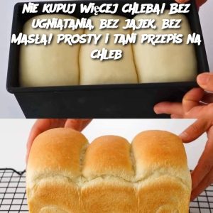 nie kupuj więcej chleba! Bez ugniatania, bez jajek, bez masła! Prosty i tani przepis na chleb