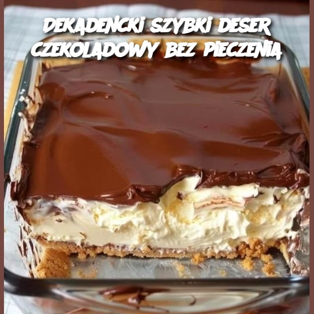 Dekadencki szybki deser czekoladowy bez pieczenia