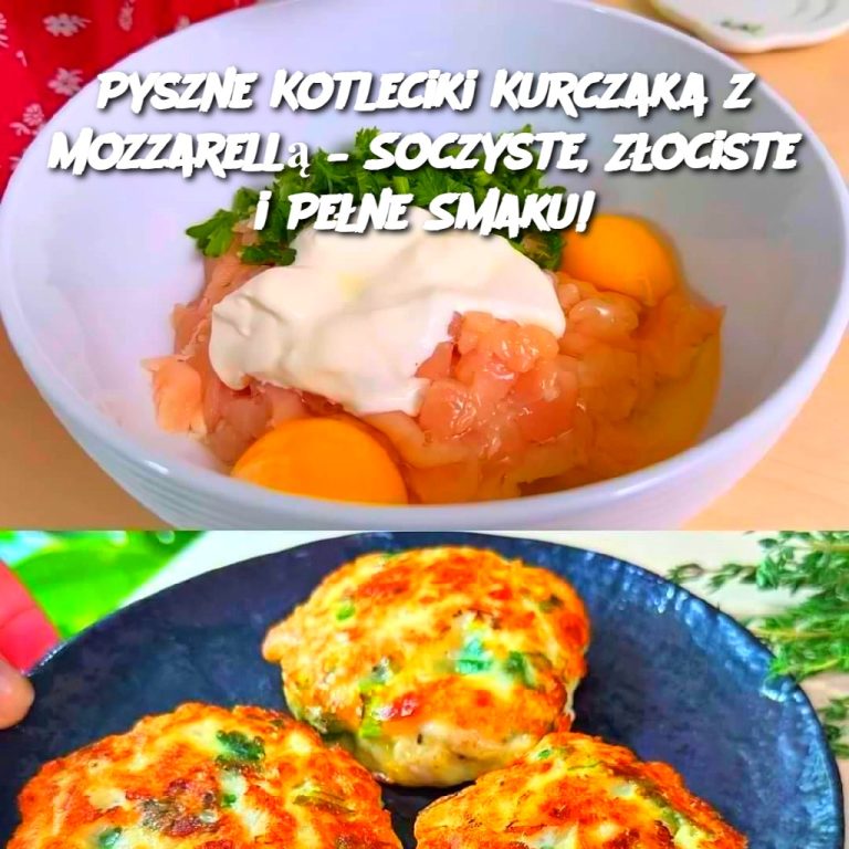 Pyszne Kotleciki Kurczaka z Mozzarellą – Soczyste, Złociste i Pełne Smaku!