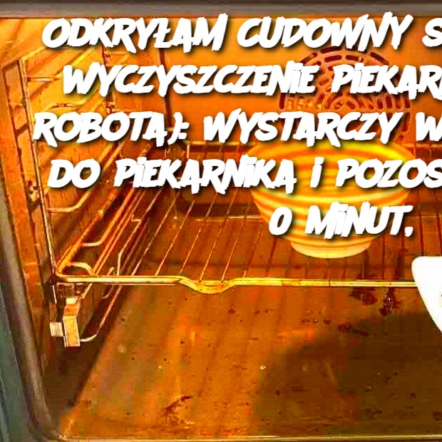 Odkryłam CUDOWNY sposób na wyczyszczenie piekarnika (bez robota): Wystarczy włożyć go do piekarnika i pozostawić na 30 minut, a tłuszcz i stare przypalenia znikną!