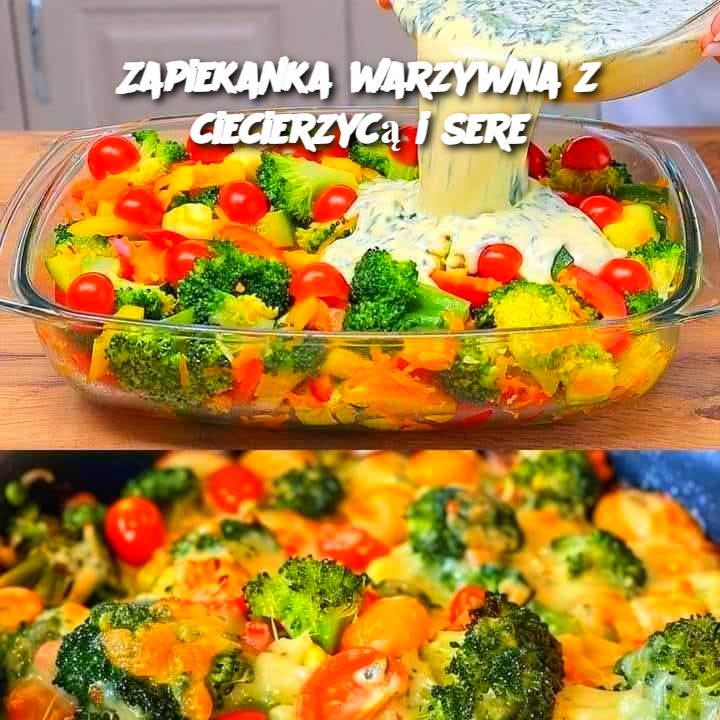 Zapiekanka warzywna z ciecierzycą i sere