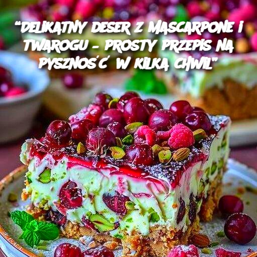 “Delikatny deser z mascarpone i twarogu – prosty przepis na pyszność w kilka chwil”