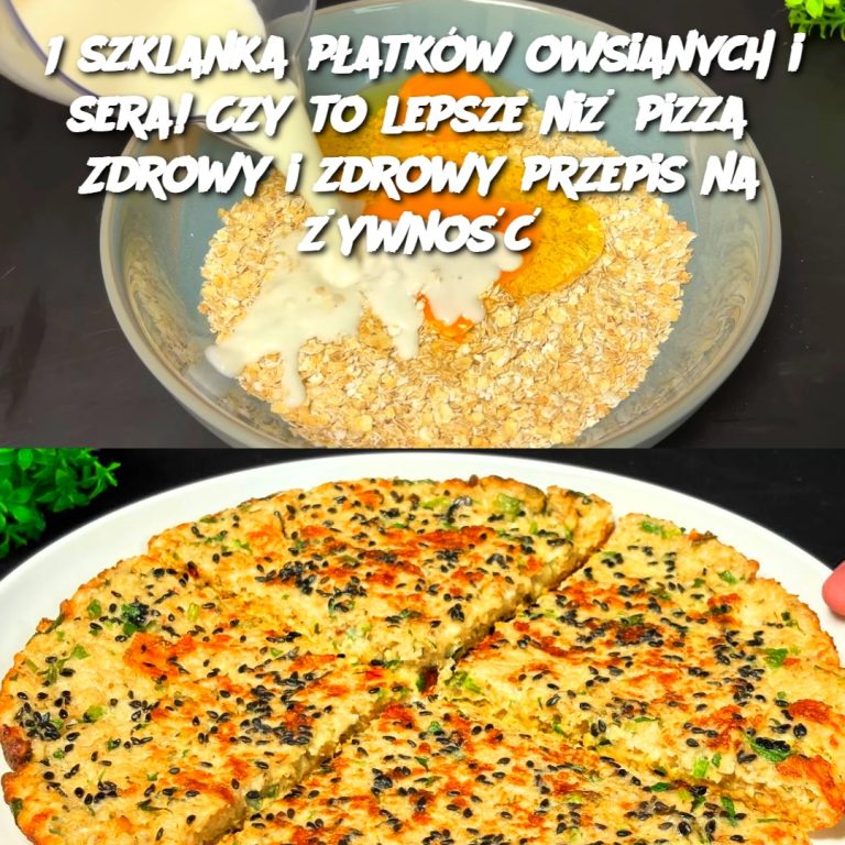 1 szklanka płatków owsianych i sera! Czy to lepsze niż pizza? Zdrowy i zdrowy przepis na żywność