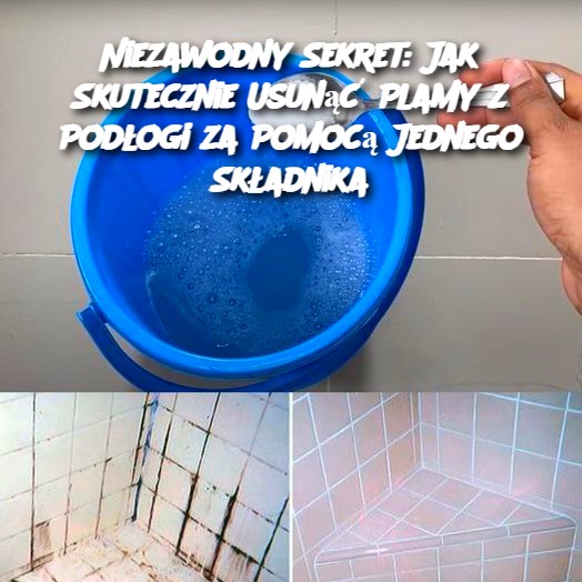 Niezawodny Sekret: Jak Skutecznie Usunąć Plamy z Podłogi za Pomocą Jednego Składnika