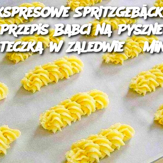 Ekspresowe Spritzgebäck – Przepis Babci na Pyszne Ciasteczka w Zaledwie 3 Minuty