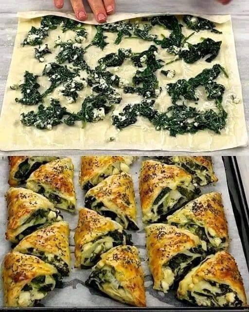 Spanakopita (Greckie Ciasto Szpinakowe)