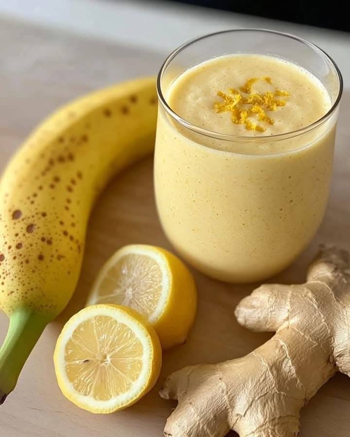 Smoothie bananowe, cytrynowe i imbirowe