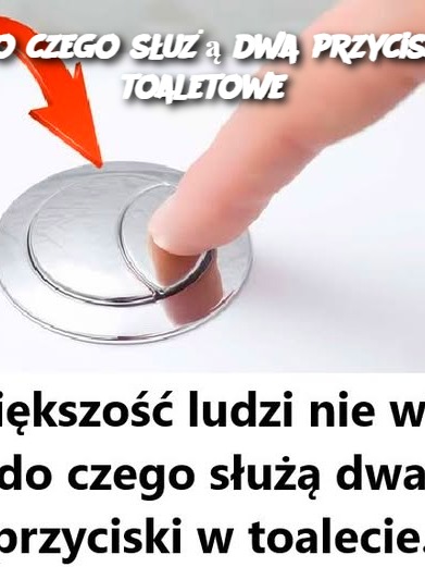 Do czego służą dwa przyciski toaletowe?