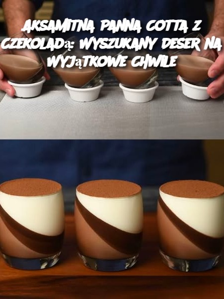 Aksamitna Panna Cotta z Czekoladą: Wyszukany Deser na Wyjątkowe Chwile