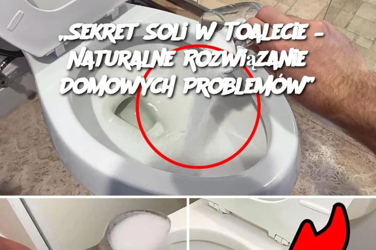 „Sekret Soli w Toalecie – Naturalne Rozwiązanie Domowych Problemów”