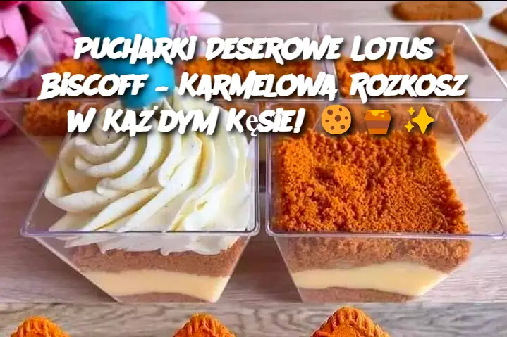 Pucharki Deserowe Lotus Biscoff – Karmelowa Rozkosz w Każdym Kęsie!