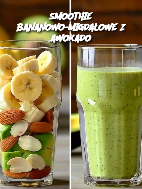 SMOOTHIE BANANOWO-MIGDAŁOWE Z AWOKADO