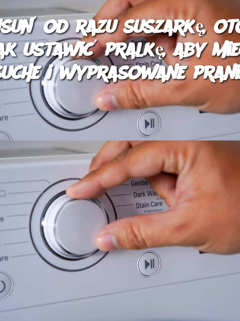 Usuń od razu suszarkę, oto jak ustawić pralkę, aby mieć suche i wyprasowane pranie