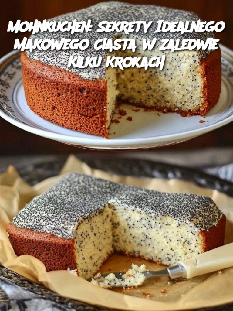 Mohnkuchen: Sekrety Idealnego Makowego Ciasta w Zaledwie Kilku Krokach