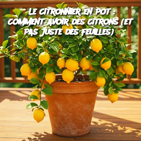  Le Citronnier en Pot : Comment Avoir des Citrons (et Pas Juste des Feuilles)