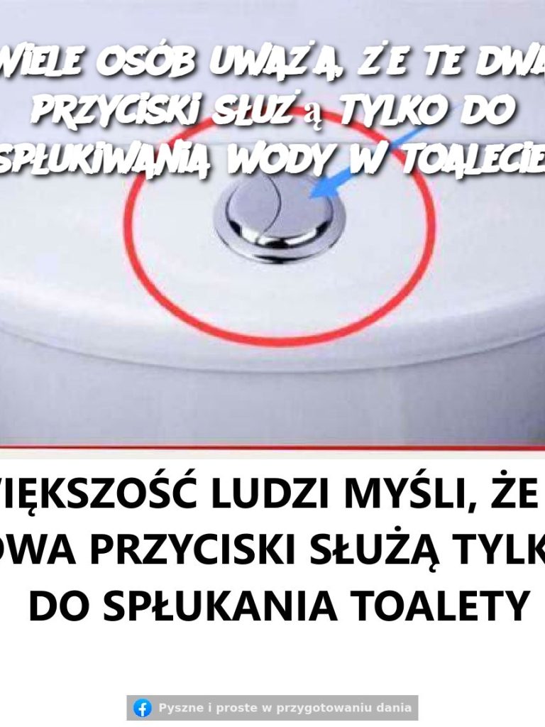 Wiele osób uważa, że ​​te dwa przyciski służą tylko do spłukiwania wody w toalecie.