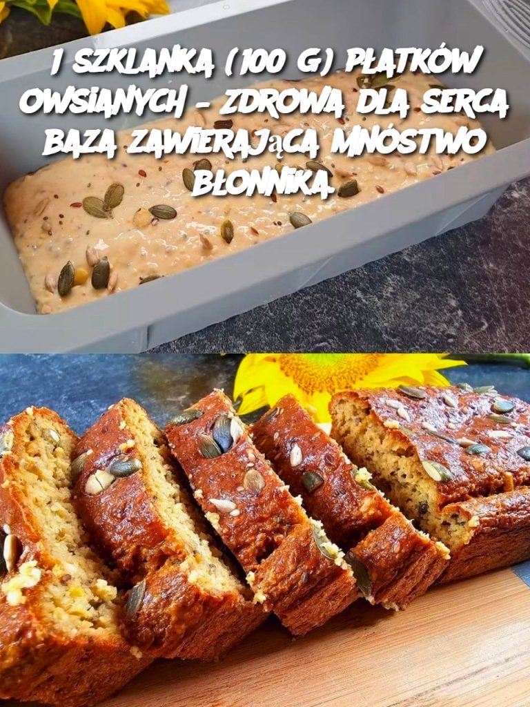 1 szklanka (100 g) płatków owsianych – Zdrowa dla serca baza zawierająca mnóstwo błonnika.