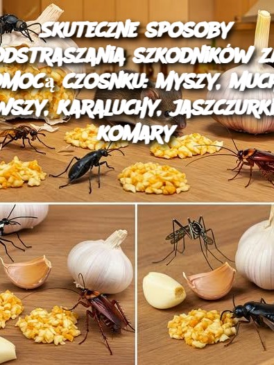 Skuteczne sposoby odstraszania szkodników za pomocą czosnku: myszy, muchy, wszy, karaluchy, jaszczurki, komary