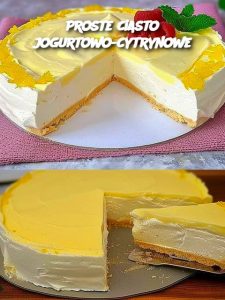 Proste ciasto jogurtowo-cytrynowe