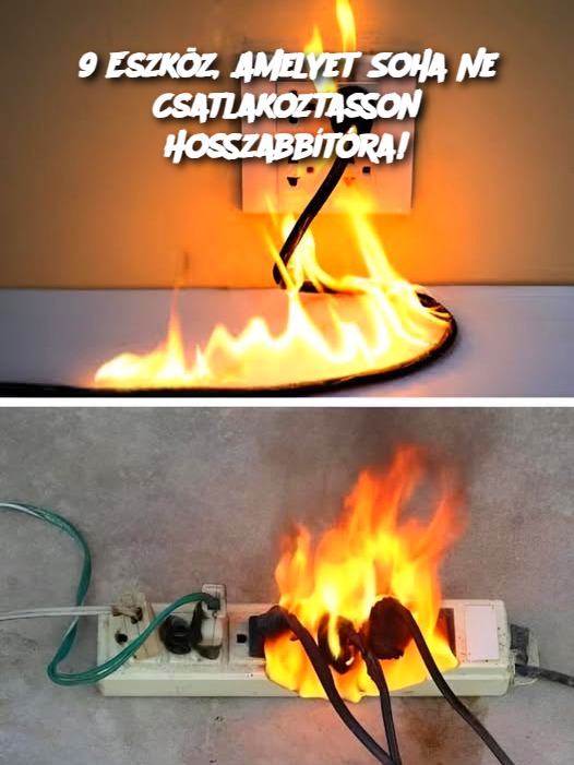 9 Eszköz, Amelyet Soha Ne Csatlakoztasson Hosszabbítóra!