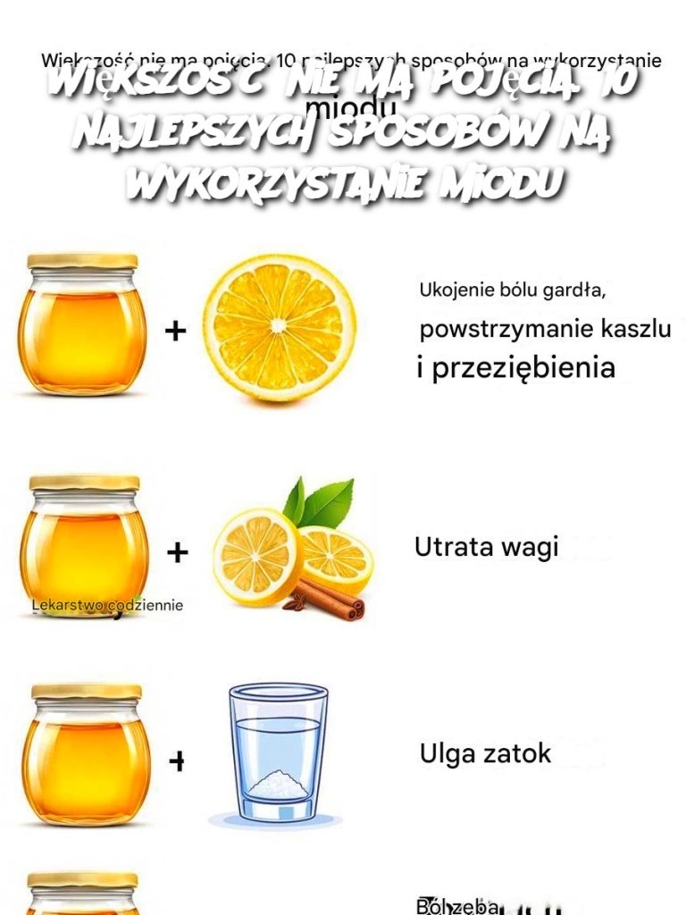 Większość nie ma pojęcia. 10 najlepszych sposobów na wykorzystanie miodu