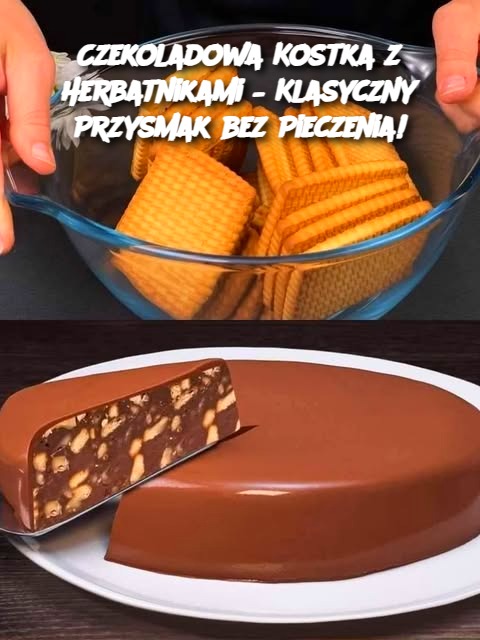 Czekoladowa Kostka z Herbatnikami – Klasyczny Przysmak bez Pieczenia!
