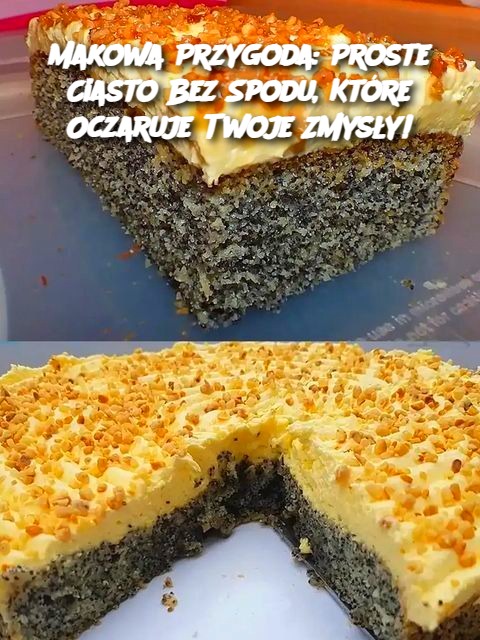 Makowa Przygoda: Proste Ciasto Bez Spodu, Które Oczaruje Twoje Zmysły!
