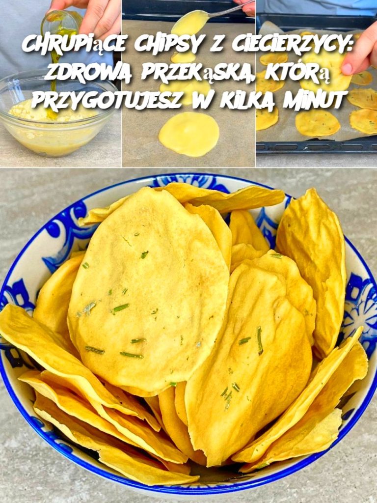 Chrupiące chipsy z ciecierzycy: zdrowa przekąska, którą przygotujesz w kilka minut