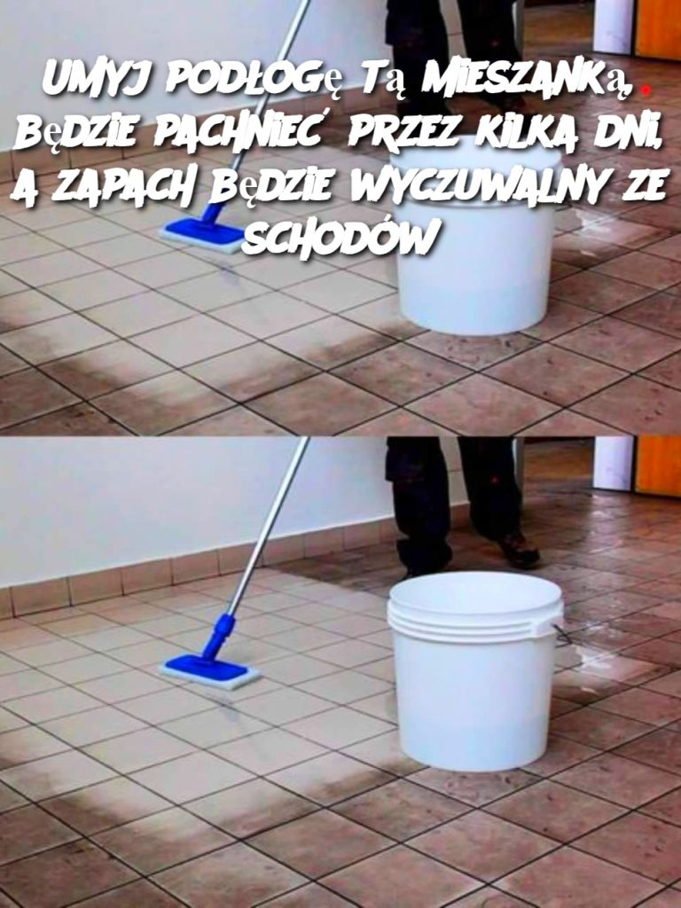 Umyj podłogę tą mieszanką, będzie pachnieć przez kilka dni, a zapach będzie wyczuwalny ze schodów