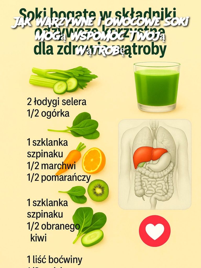 Jak Warzywne i Owocowe Soki Mogą Wspomóc Twoją Wątrobę